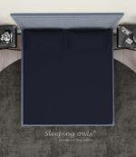 Sleeping Owls Solids Finest 300TC 100% Plain Cotton Super King Bedsheet with 2 pillow Covers