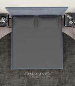 Sleeping Owls Solids Finest 300TC 100% Plain Cotton Super King Bedsheet with 2 pillow Covers