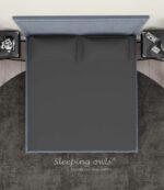 Sleeping Owls Solids Finest 300TC 100% Plain Cotton Super King Bedsheet with 2 pillow Covers