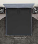 Sleeping Owls Solids Finest 300TC 100% Plain Cotton Super King Bedsheet with 2 pillow Covers