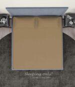 Sleeping Owls Solids Finest 300TC 100% Plain Cotton Super King Bedsheet with 2 pillow Covers