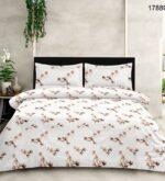 Sleeping Owls Perkale 210TC 100% Soft Cotton Printed 1 Super King Bedsheet with 2 Pillow Covers