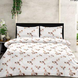 Sleeping Owls Perkale 210TC 100% Soft Cotton Printed 1 Super King Bedsheet with 2 Pillow Covers