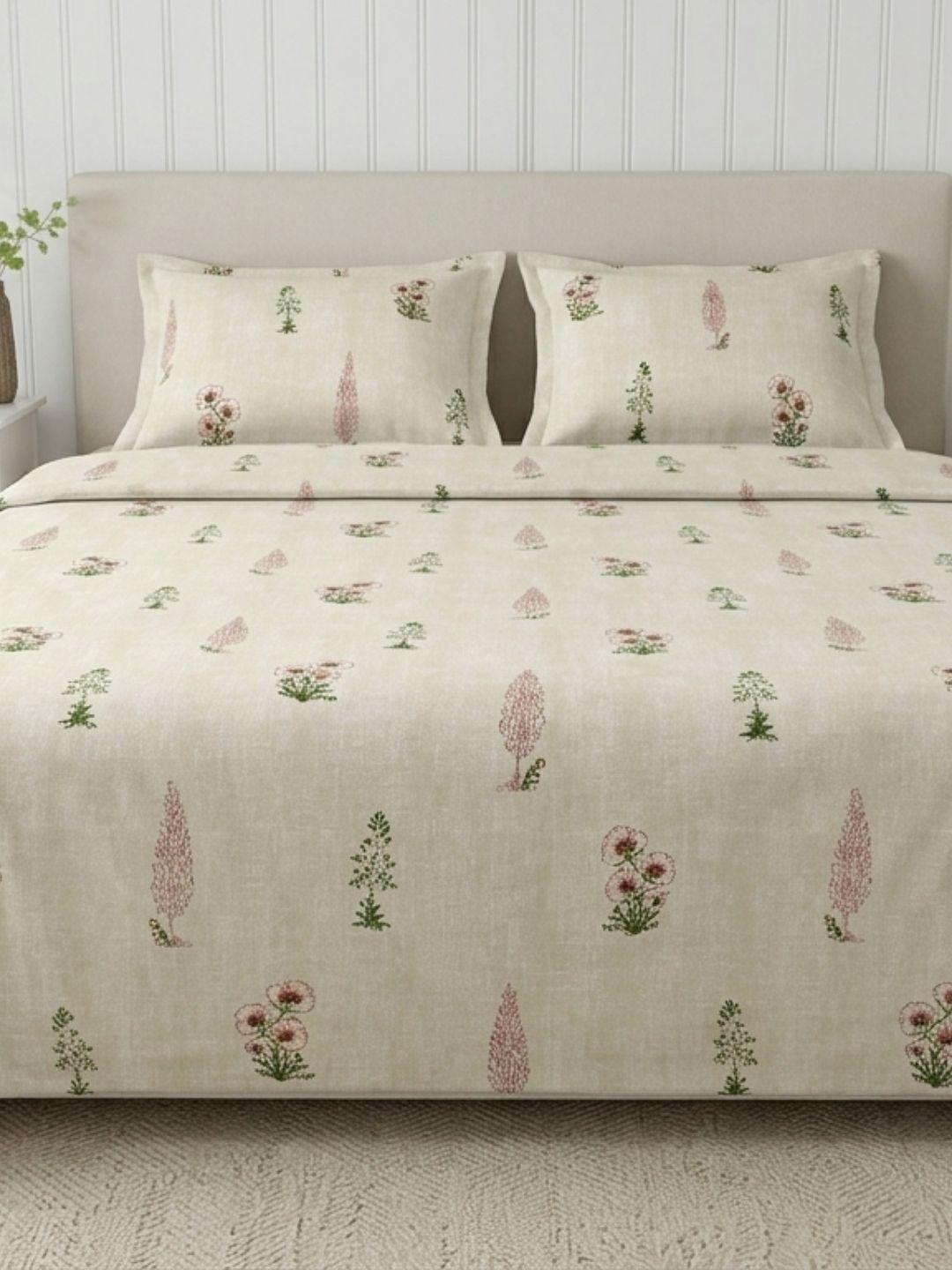 Sleeping Owls Perkale 210TC 100% Soft Cotton Printed 1 Super King Bedsheet with 2 Pillow Covers Sleeping Owls Perkale 210TC 100% Soft Cotton Printed 1 Super King Bedsheet with 2 Pillow Covers