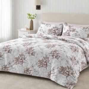 Sleeping Owls Perkale 210TC 100% Soft Cotton Printed 1 Super King Bedsheet with 2 Pillow Covers