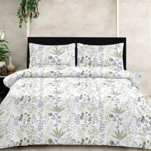Sleeping Owls Perkale 210TC 100% Soft Cotton Printed 1 Super King Bedsheet with 2 Pillow Covers