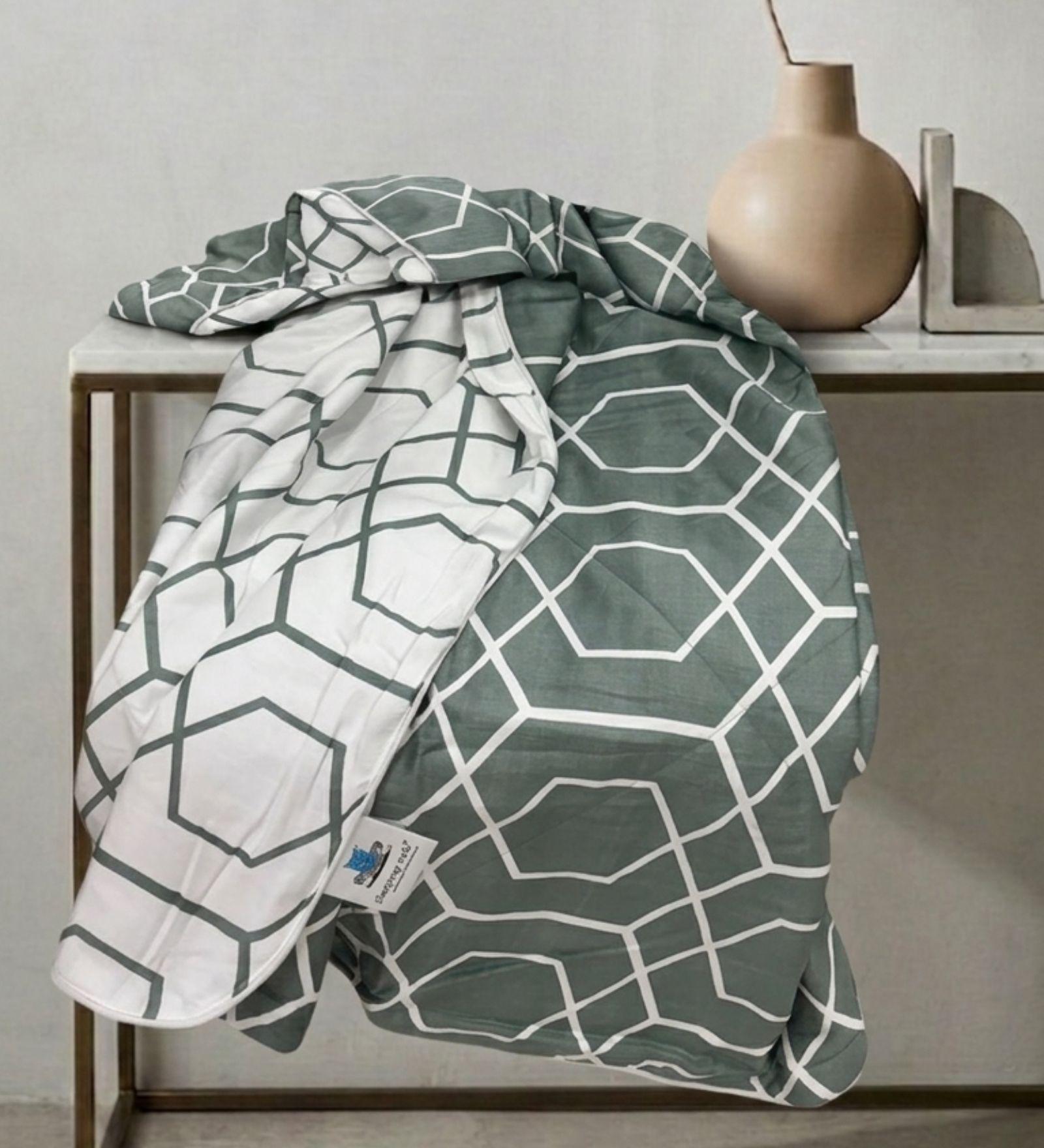 Sleeping Owls Premium 300TC 100% Pure Cotton Printed Reversible Dohar Set Sleeping Owls Premium 300TC 100% Pure Cotton Printed Reversible Dohar Set