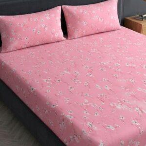 Sleeping Owls 100% Soft Cotton Allure Emperor 210TC Super King Bedsheet With 2 Pillow Covers