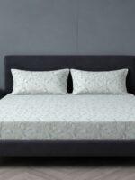 Sleeping Owls 100% Soft Cotton Allure Emperor 210TC Super King Bedsheet With 2 Pillow Covers