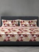 Sleeping Owls 100% Soft Cotton Allure Emperor 210TC Super King Bedsheet With 2 Pillow Covers