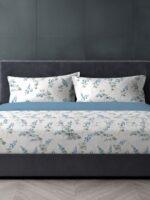 Sleeping Owls 100% Soft Cotton Allure Emperor 210TC Super King Bedsheet With 2 Pillow Covers