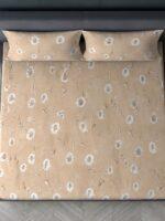 Sleeping Owls 100% Soft Cotton Allure Emperor 210TC Super King Bedsheet With 2 Pillow Covers