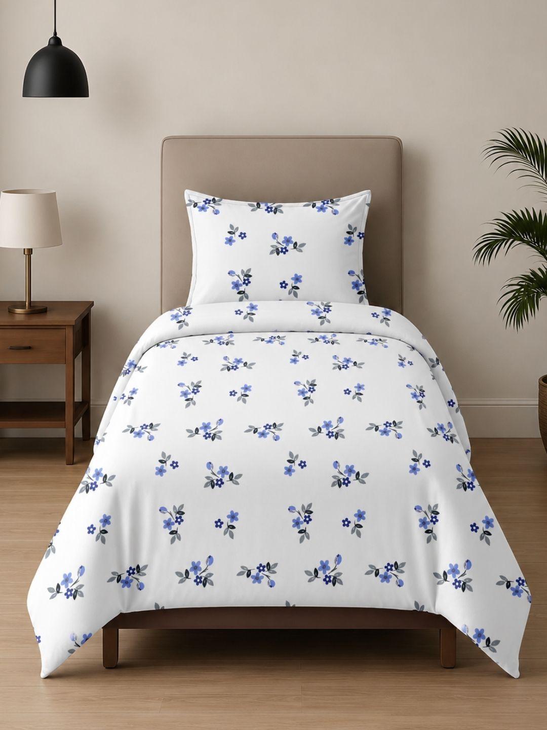 Sleeping Owls ALLURE 144TC 100% Pure Cotton Printed Single Bedsheet with 1 Pillow Cover Sleeping Owls ALLURE 144TC 100% Pure Cotton Printed Single Bedsheet with 1 Pillow Cover