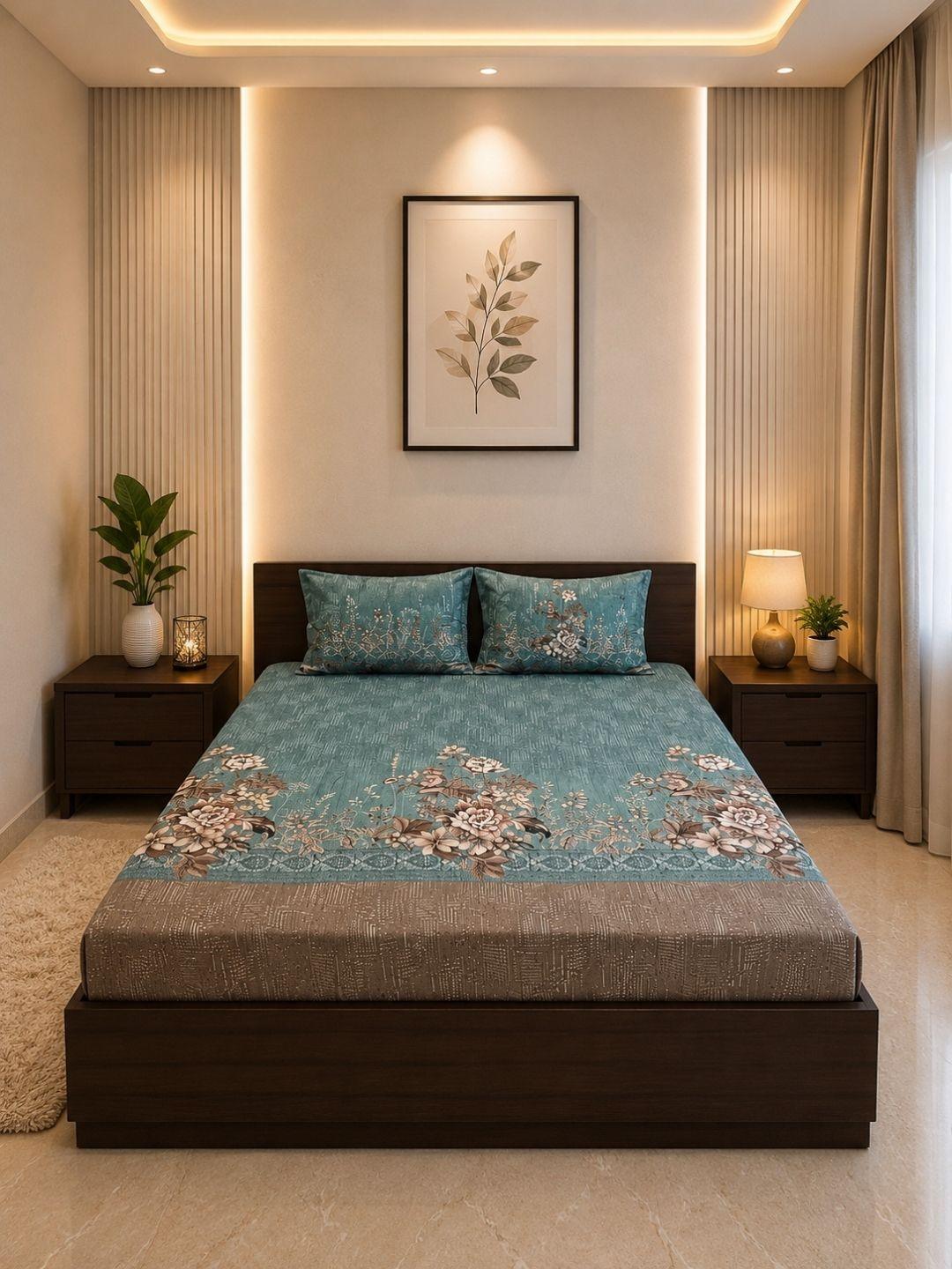 Sleeping Owls Orabella 300TC Digital Print Bedsheet by Sleeping Owls | 100% Cotton Luxury Bedding Set Sleeping Owls Orabella 300TC Digital Print Bedsheet by Sleeping Owls | 100% Cotton Luxury Bedding Set