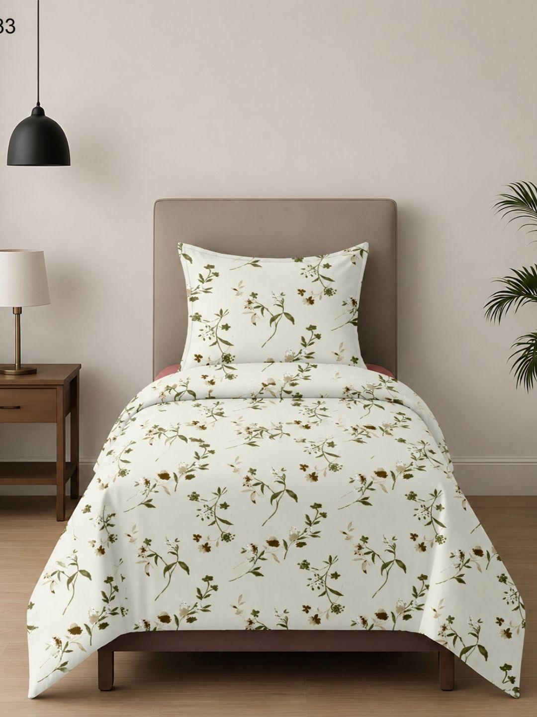 Sleeping Owls ALLURE 144TC 100% Pure Cotton Printed Single Bedsheet with 1 Pillow Cover Sleeping Owls ALLURE 144TC 100% Pure Cotton Printed Single Bedsheet with 1 Pillow Cover