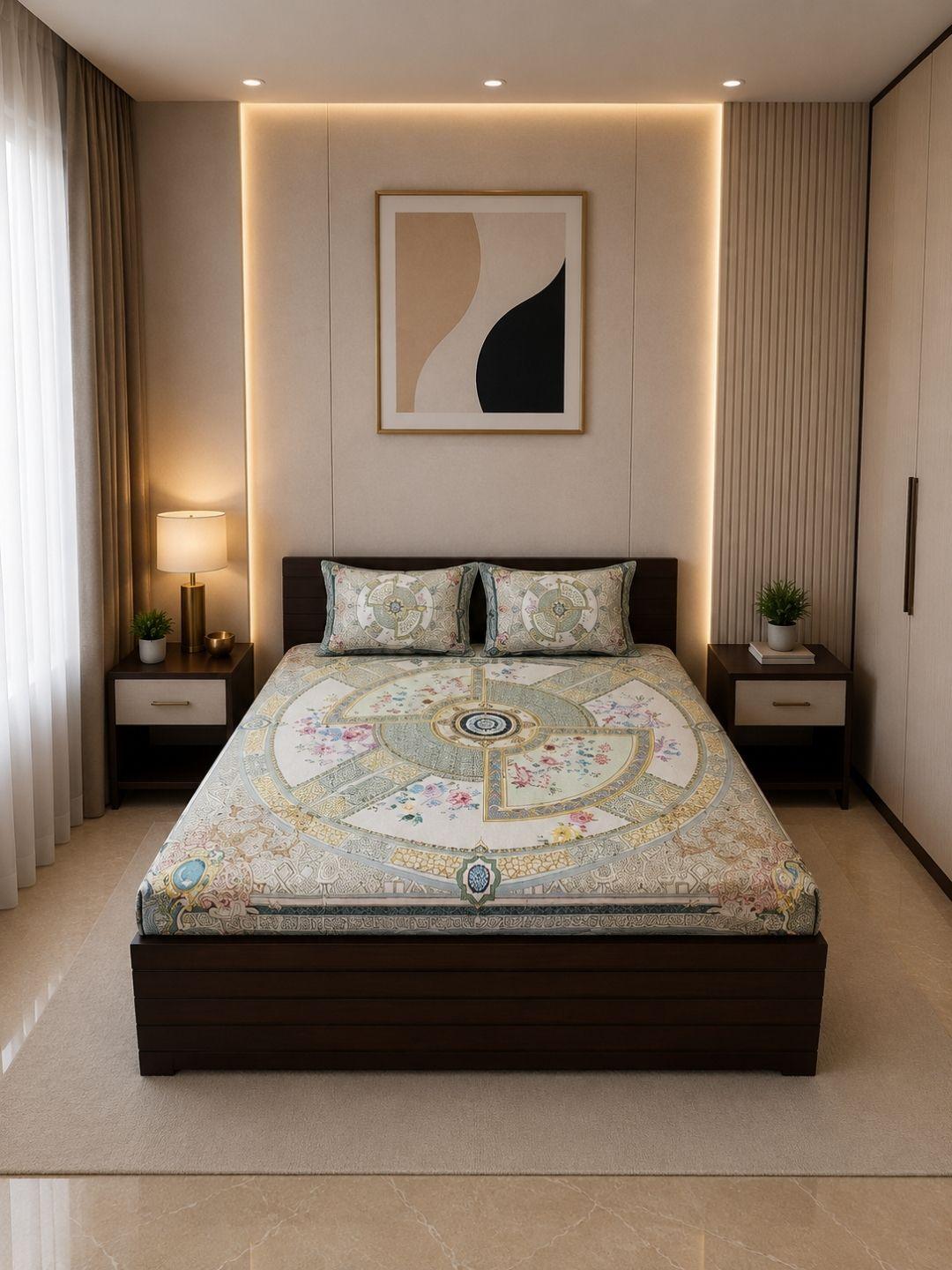 Sleeping Owls Orabella 300TC Digital Print Bedsheet by Sleeping Owls | 100% Cotton Luxury Bedding Set Sleeping Owls Orabella 300TC Digital Print Bedsheet by Sleeping Owls | 100% Cotton Luxury Bedding Set