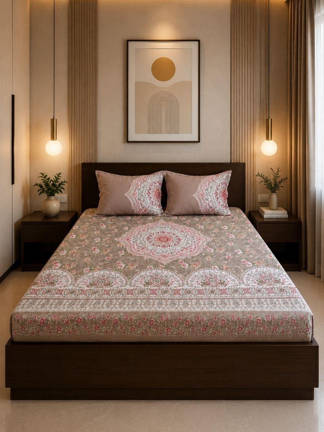 Sleeping Owls Orabella 300TC Digital Print Bedsheet by Sleeping Owls | 100% Cotton Luxury Bedding Set Sleeping Owls Orabella 300TC Digital Print Bedsheet by Sleeping Owls | 100% Cotton Luxury Bedding Set