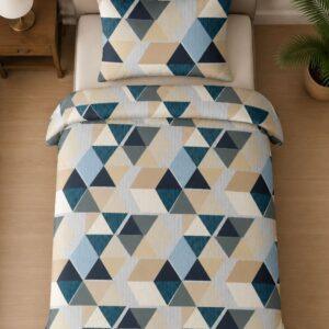 Sleeping Owls ALLURE 144TC 100% Pure Cotton Printed Single Bedsheet with 1 Pillow Cover