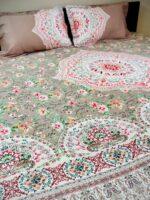 Sleeping Owls Orabella 300TC Digital Print Bedsheet by Sleeping Owls | 100% Cotton Luxury Bedding Set