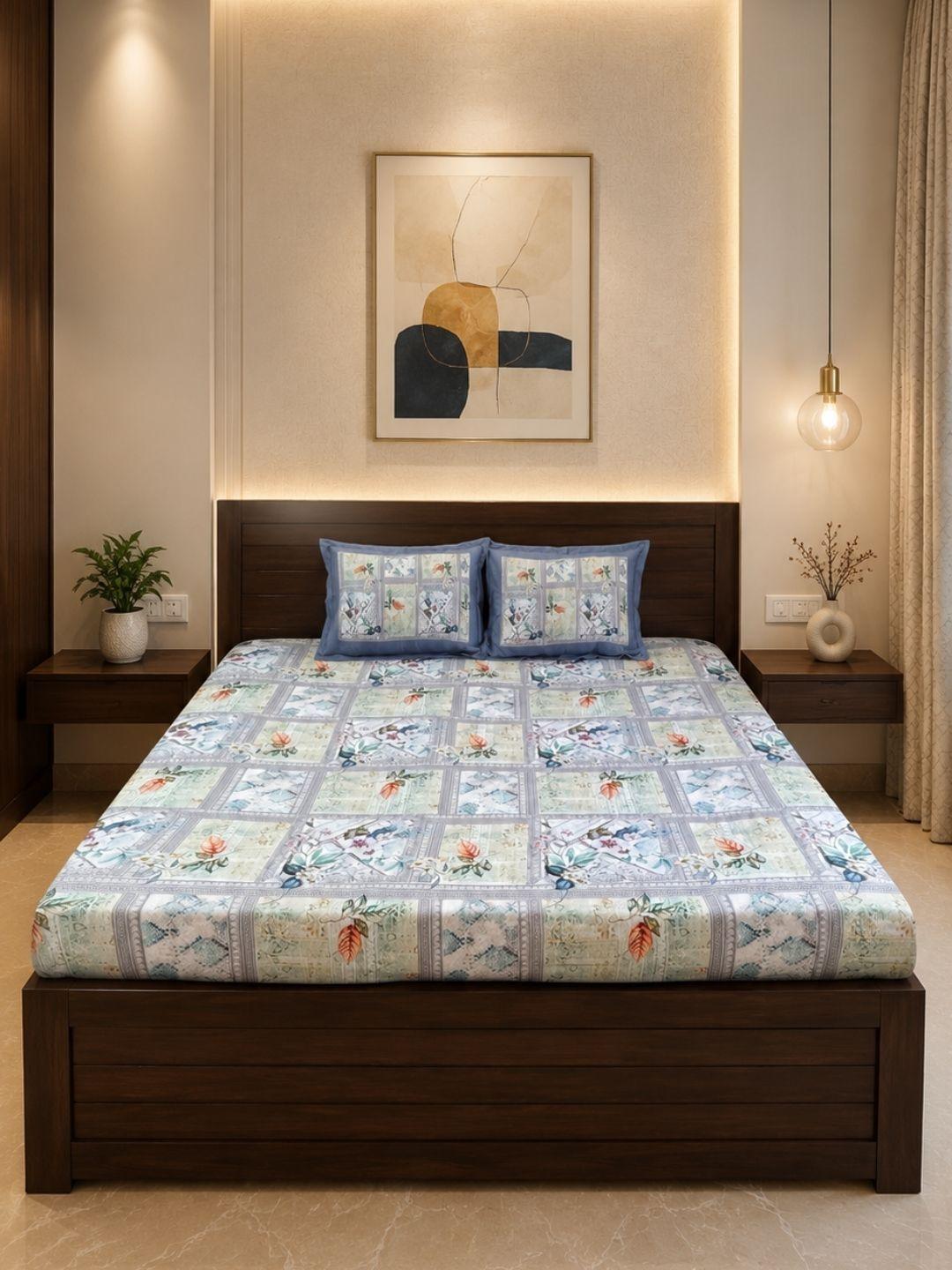 Sleeping Owls Orabella 300TC Digital Print Bedsheet by Sleeping Owls | 100% Cotton Luxury Bedding Set Sleeping Owls Orabella 300TC Digital Print Bedsheet by Sleeping Owls | 100% Cotton Luxury Bedding Set