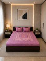 Sleeping Owls Orabella 300TC Digital Print Bedsheet by Sleeping Owls | 100% Cotton Luxury Bedding Set