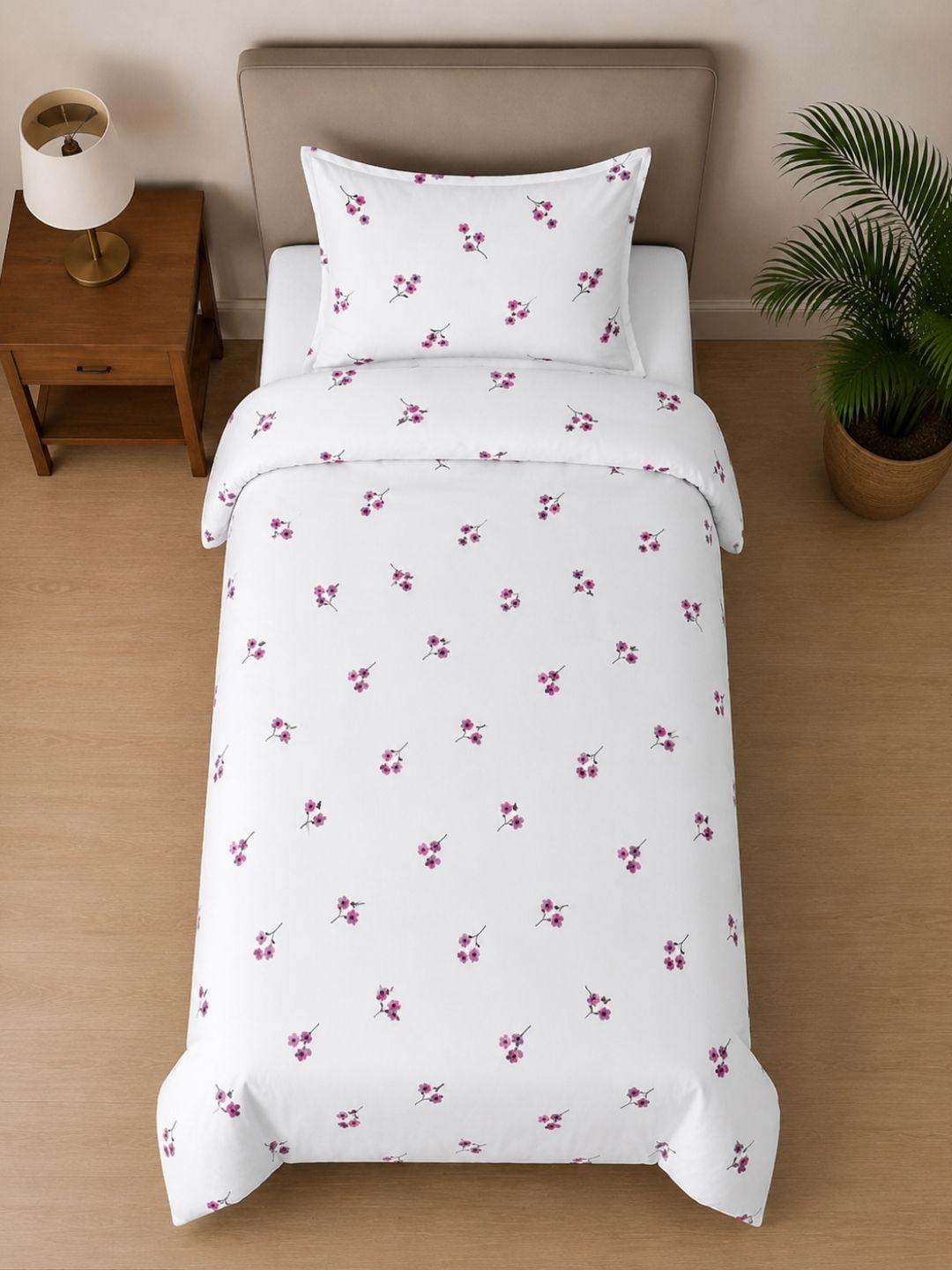 Sleeping Owls ALLURE 144TC 100% Pure Cotton Printed Single Bedsheet with 1 Pillow Cover Sleeping Owls ALLURE 144TC 100% Pure Cotton Printed Single Bedsheet with 1 Pillow Cover