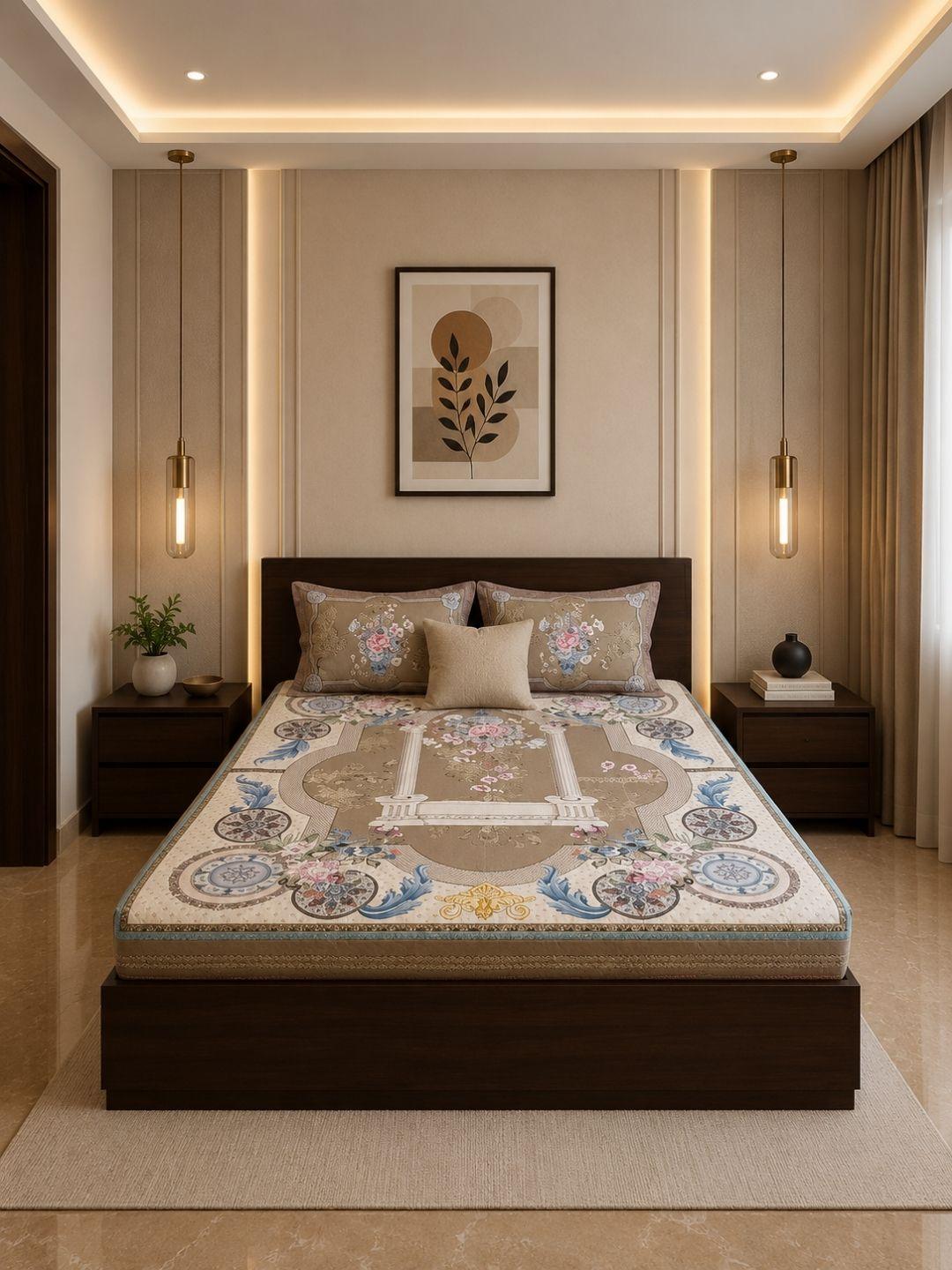Sleeping Owls Orabella 300TC Digital Print Bedsheet by Sleeping Owls | 100% Cotton Luxury Bedding Set Sleeping Owls Orabella 300TC Digital Print Bedsheet by Sleeping Owls | 100% Cotton Luxury Bedding Set