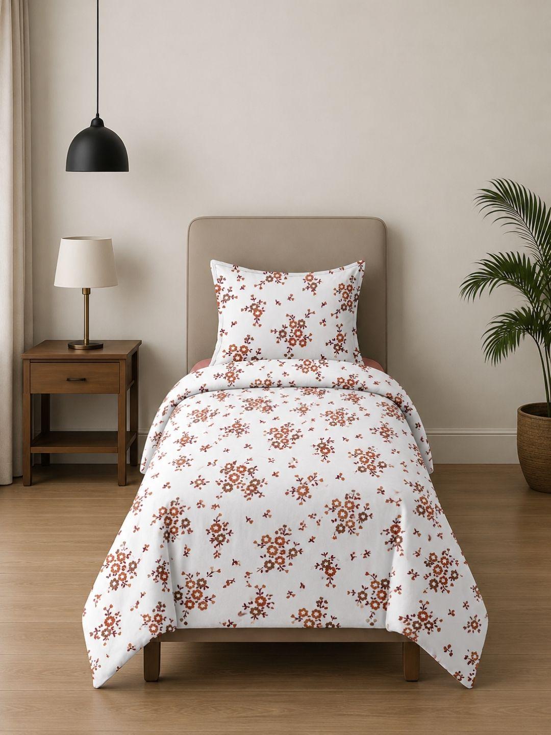 Sleeping Owls ALLURE 144TC 100% Pure Cotton Printed Single Bedsheet with 1 Pillow Cover Sleeping Owls ALLURE 144TC 100% Pure Cotton Printed Single Bedsheet with 1 Pillow Cover