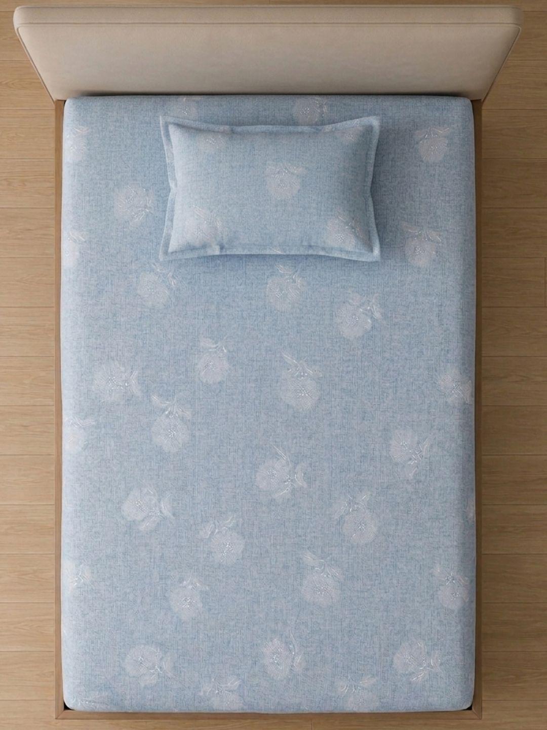 Sleeping Owls ALLURE 144TC 100% Pure Cotton Printed Single Bedsheet with 1 Pillow Cover Sleeping Owls ALLURE 144TC 100% Pure Cotton Printed Single Bedsheet with 1 Pillow Cover