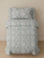 Sleeping Owls ALLURE 144TC 100% Pure Cotton Printed Single Bedsheet with 1 Pillow Cover