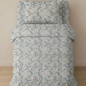 Sleeping Owls ALLURE 144TC 100% Pure Cotton Printed Single Bedsheet with 1 Pillow Cover