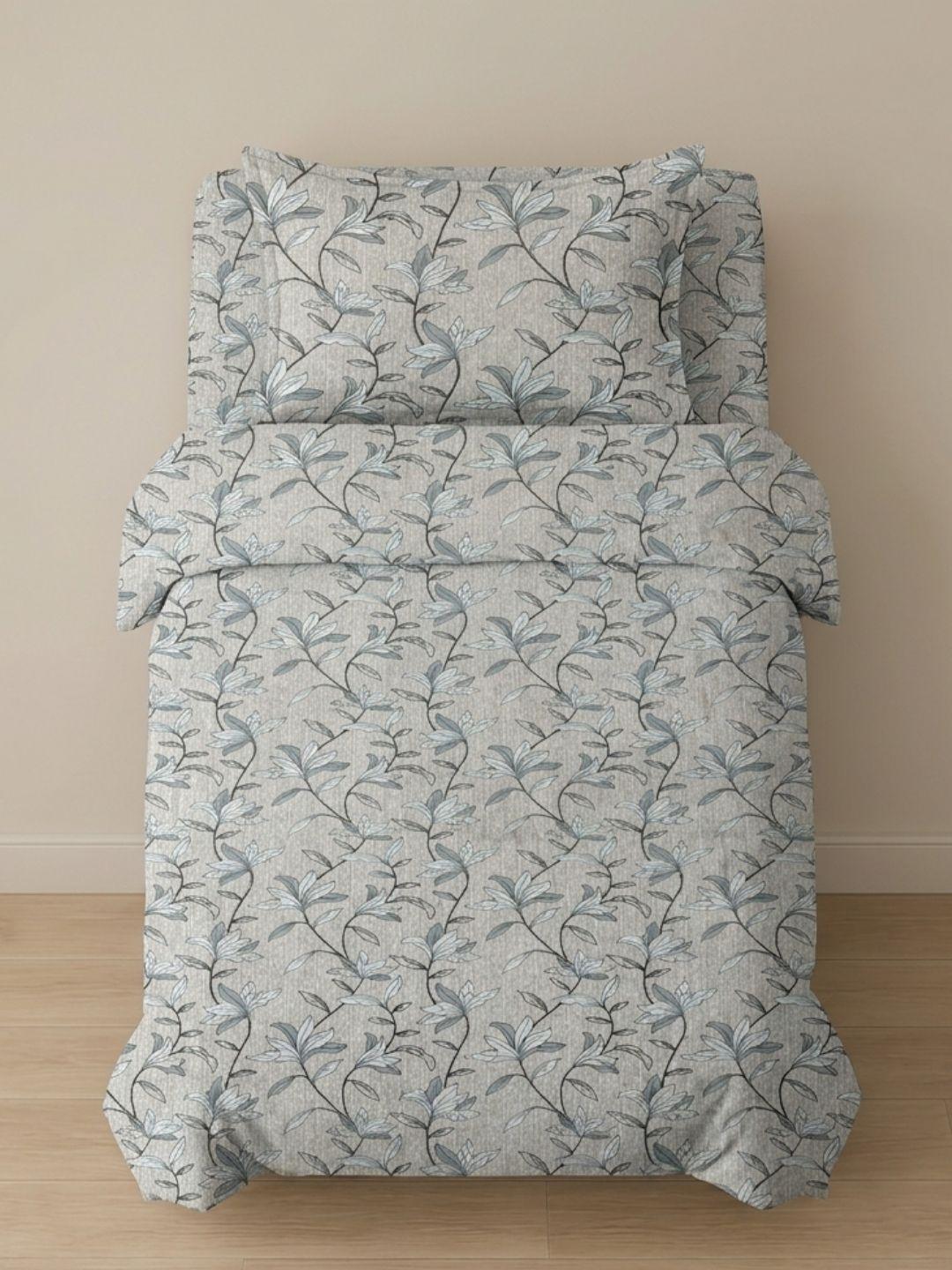 Sleeping Owls ALLURE 144TC 100% Pure Cotton Printed Single Bedsheet with 1 Pillow Cover Sleeping Owls ALLURE 144TC 100% Pure Cotton Printed Single Bedsheet with 1 Pillow Cover