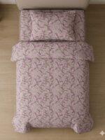 Sleeping Owls ALLURE 144TC 100% Pure Cotton Printed Single Bedsheet with 1 Pillow Cover