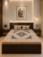 Sleeping Owls Orabella 300TC Digital Print Bedsheet by Sleeping Owls | 100% Cotton Luxury Bedding Set