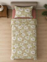 Sleeping Owls ALLURE 144TC 100% Pure Cotton Printed Single Bedsheet with 1 Pillow Cover