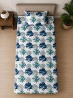 Sleeping Owls ALLURE 144TC 100% Pure Cotton Printed Single Bedsheet with 1 Pillow Cover