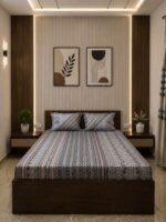 Sleeping Owls Orabella 300TC Digital Print Bedsheet by Sleeping Owls | 100% Cotton Luxury Bedding Set