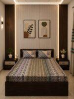 Sleeping Owls Orabella 300TC Digital Print Bedsheet by Sleeping Owls | 100% Cotton Luxury Bedding Set