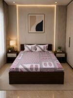 Sleeping Owls Orabella 300TC Digital Print Bedsheet by Sleeping Owls | 100% Cotton Luxury Bedding Set