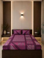 Sleeping Owls Orabella 300TC Digital Print Bedsheet by Sleeping Owls | 100% Cotton Luxury Bedding Set