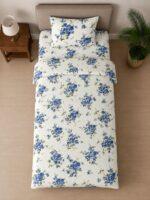 Sleeping Owls ALLURE 144TC 100% Pure Cotton Printed Single Bedsheet with 1 Pillow Cover