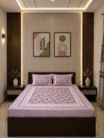 Sleeping Owls Orabella 300TC Digital Print Bedsheet by Sleeping Owls | 100% Cotton Luxury Bedding Set