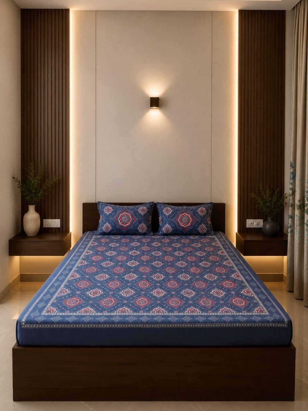 Sleeping Owls Orabella 300TC Digital Print Bedsheet by Sleeping Owls | 100% Cotton Luxury Bedding Set Sleeping Owls Orabella 300TC Digital Print Bedsheet by Sleeping Owls | 100% Cotton Luxury Bedding Set