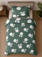 Sleeping Owls ALLURE 144TC 100% Pure Cotton Printed Single Bedsheet with 1 Pillow Cover
