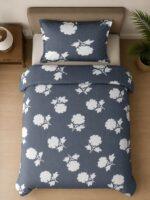 Sleeping Owls ALLURE 144TC 100% Pure Cotton Printed Single Bedsheet with 1 Pillow Cover