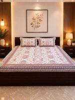 Sleeping Owls Orabella 300TC Digital Print Bedsheet by Sleeping Owls | 100% Cotton Luxury Bedding Set