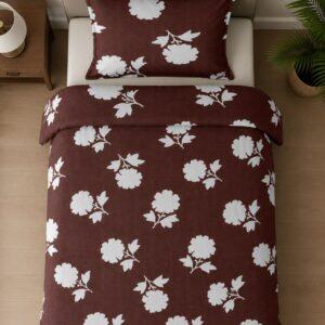 Sleeping Owls ALLURE 144TC 100% Pure Cotton Printed Single Bedsheet with 1 Pillow Cover