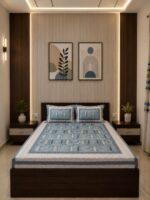 Sleeping Owls Orabella 300TC Digital Print Bedsheet by Sleeping Owls | 100% Cotton Luxury Bedding Set