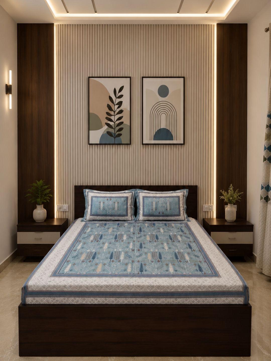 Sleeping Owls Orabella 300TC Digital Print Bedsheet by Sleeping Owls | 100% Cotton Luxury Bedding Set Sleeping Owls Orabella 300TC Digital Print Bedsheet by Sleeping Owls | 100% Cotton Luxury Bedding Set