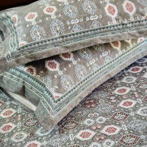 Sleeping Owls Orabella 300TC Digital Print Bedsheet by Sleeping Owls | 100% Cotton Luxury Bedding Set